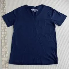 ライトオン BACK NUMBER VネックTシャツ 半袖 ネイビー Mサイズ