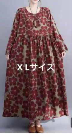 ❤️新品未使用❤️XL花柄ワンピース