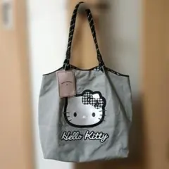 KINOKUNIYA ×ハローキティ エコバッグ グレー 紀伊國屋 サンリオ