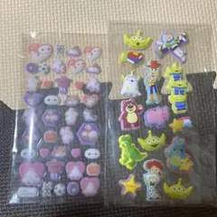 ベイマックス　トイストーリー　マシュマロシール　コットンパフィシールセットのサムネイル