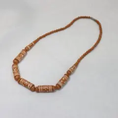 ハワイアンネックレス 木製装飾 50cm 首飾り ペンダント