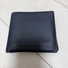 BALLY 二つ折り財布 ネイビー レザーのサムネイル