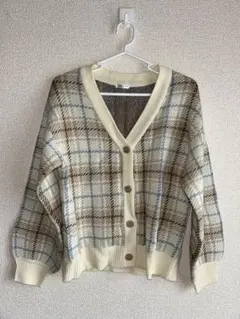 Honeys 総柄Vネックカーディガン