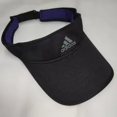 adidas　アディダス　サンバイザー　フリーサイズ　54〜57cm　黒色