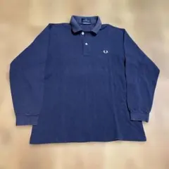 フレッドペリー ネイビー 長袖ポロシャツ SIZE S