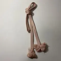 平組 正絹 帯締め 薄ピンク