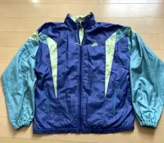 90s！銀タグ！ナイキ 刺繍ロゴ ナイロンジャケット ゆるダボ NIKE