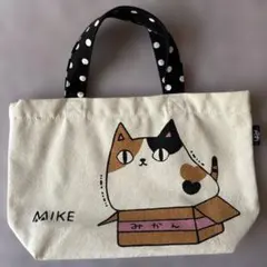 猫柄 トートバッグ みかん箱 三毛猫