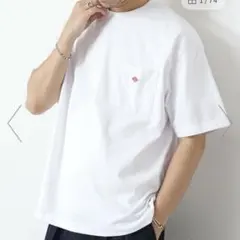 danton ダントン　ホワイト Tシャツ クルーネック ポケット付きのサムネイル