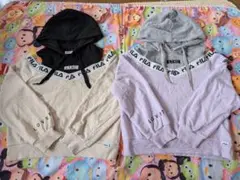 FILA×Lovetoxic フード付きパーカー 2色セット Lサイズ