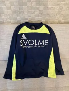 SVOLME 150 長袖シャツ ネイビー/イエロー