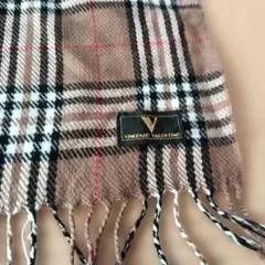 VINCENZO VALENTINO　チェック柄　マフラー　ショール