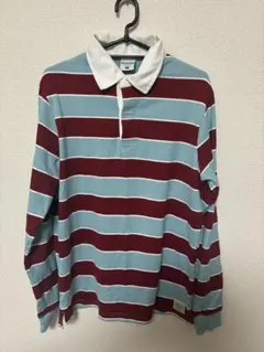 Columbia ラガーシャツ 赤　水色 S y2k