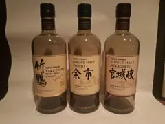 ニッカウヰスキー 余市 竹鶴 宮城峡 ミニボトル飲み比べセット - メルカリ