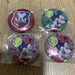ディズニー 缶バッジ 4点セット