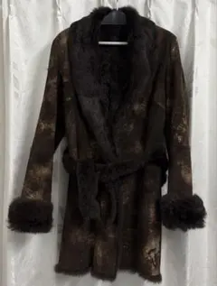 ZARAファーコート ブラウンカラー 暖かくてオシャレ！ 着心地最高の肌触り