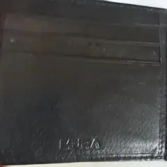 【MURA】ブラックレザー二つ折り財布のサムネイル