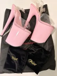 Pleaser 厚底パンプス ピンク size5 ヒールカバー付のサムネイル