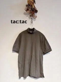tac:tac リブタートルカットソー　ユニセックス