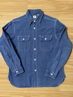 シュガーケーン　コットンコバートワークシャツ　サイズM