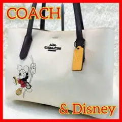 COACH ミッキーマウス トートバッグ　Disney コラボ　希少