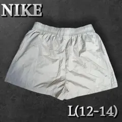 NIKE ロゴ入りショートパンツ L(12-14)ベージュ