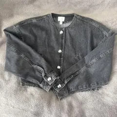 ZARA グレー デニムジャケット
