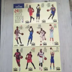 NBA Spalding プレイヤーステッカー ７枚セットのサムネイル