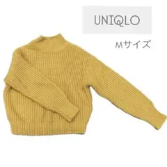 UNIQLO ニット ケーブル 黄色 Mサイズ