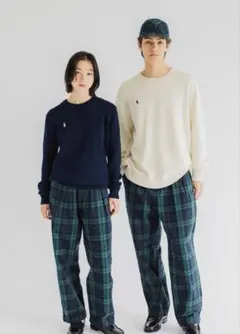 美品 ラルフローレン ブラックウォッチ ノータック　チノ W33 × L30