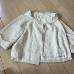 L'est Rose 五分袖カーディガン サイズ2 ホワイト