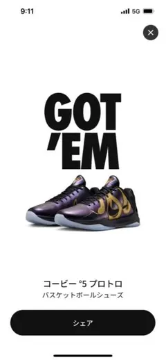 Nike Kobe 5 Protro Year of the Mamba