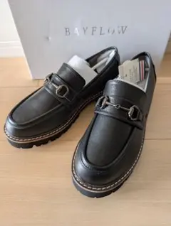 BAYFLOW ブラック ローファー Mサイズのサムネイル