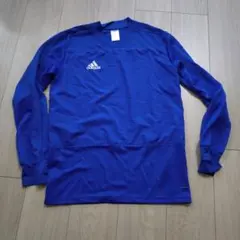 adidas アディダス 長袖カットソー ブルー Lサイズのサムネイル