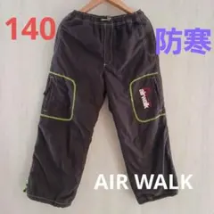 airwalk カーゴパンツ 黒 140 裏起毛であたたかい‼　かっこいい‼