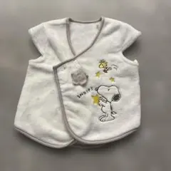 ベビーベスト フリース スリーパー スヌーピー 50 60 70