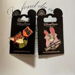 ズートピア ニック ジュディ ピンバッジ セットDisneyPARKS