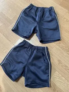 体操服ショートパンツ ネイビー 2枚セット120cm 130cm