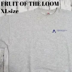 アメリカ古着　スウェット　フルーツオブザルーム　90s 企業系　ワンポイント