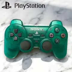 M449 美品 プレイステーション コントローラー スケルトン グリーン