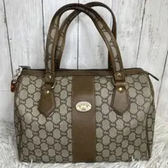 GUCCI GGスプリーム　ミニボストンバッグ　ハンドバッグ　オールドグッチ