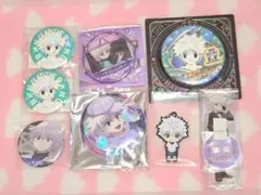 【購入意志のない♡お断り】ハンターハンター キルア 缶バッジ アクスタ セット