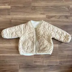 キルティング ベージュ ジャケット　90cm〜100cm