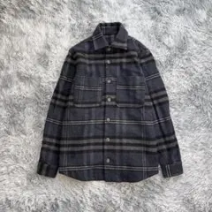 【ZARA】チェック柄 フランネルシャツ ジャケット 起毛感 レギュラーフィット