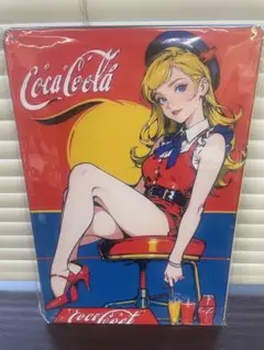 コカコーラ ハイヒール ブリキ看板 レトロ 新品 アンティーク