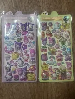 ボンボンドロップシール キャラクターシール 2枚セット
