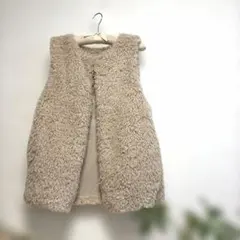 【美品】tal by yumi ilsolore ボア ベスト ジレ　Lサイズ
