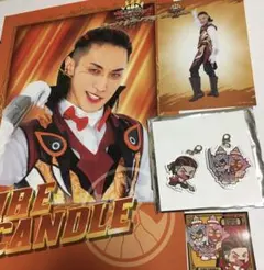 ゴジュウジャー ポストカード ブーケ ファイヤキャンドル サンスター