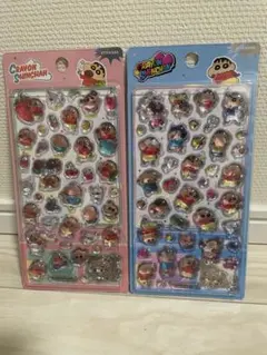 クレヨンしんちゃん　3D立体シール　2枚セット