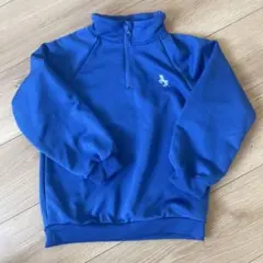 SHEIN ハーフジップ トレーナー 青 7Yサイズ